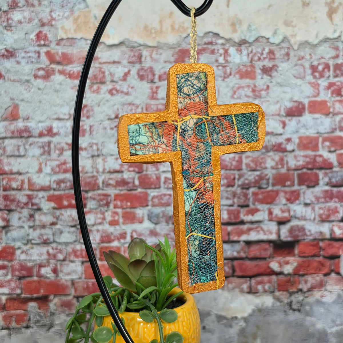 Quilted Wall Cross - 4