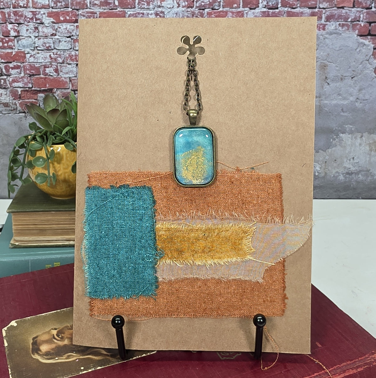 Silk Necklace in Card - 1