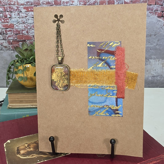 Silk Necklace in Card - 5