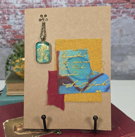 Silk Necklace in Card - 6
