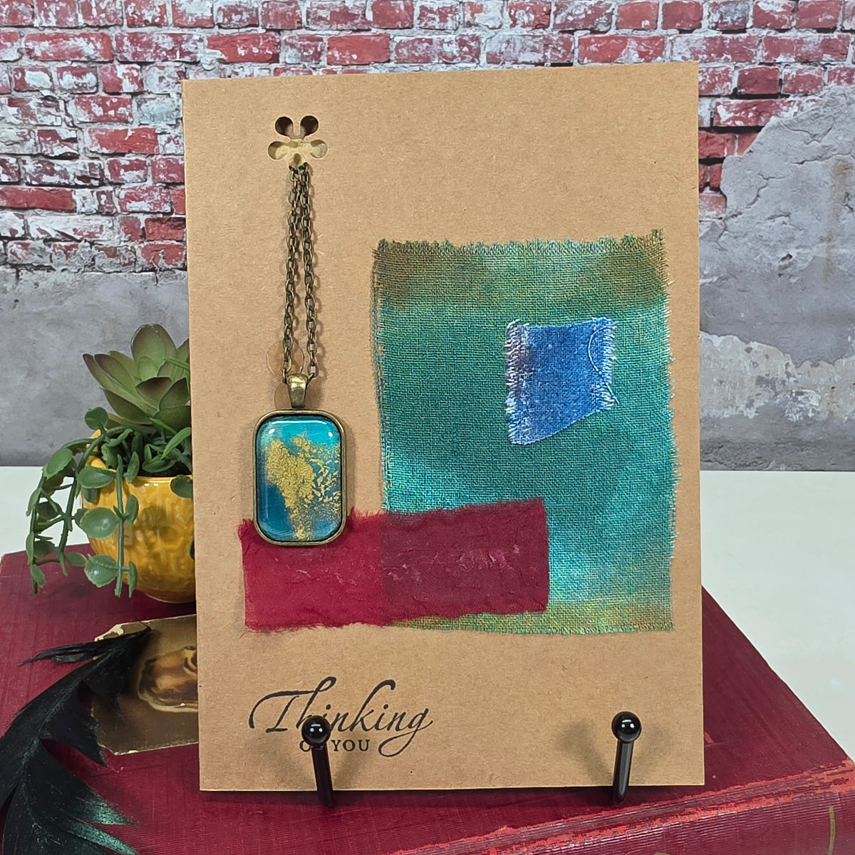 Silk Necklace in Card - 8