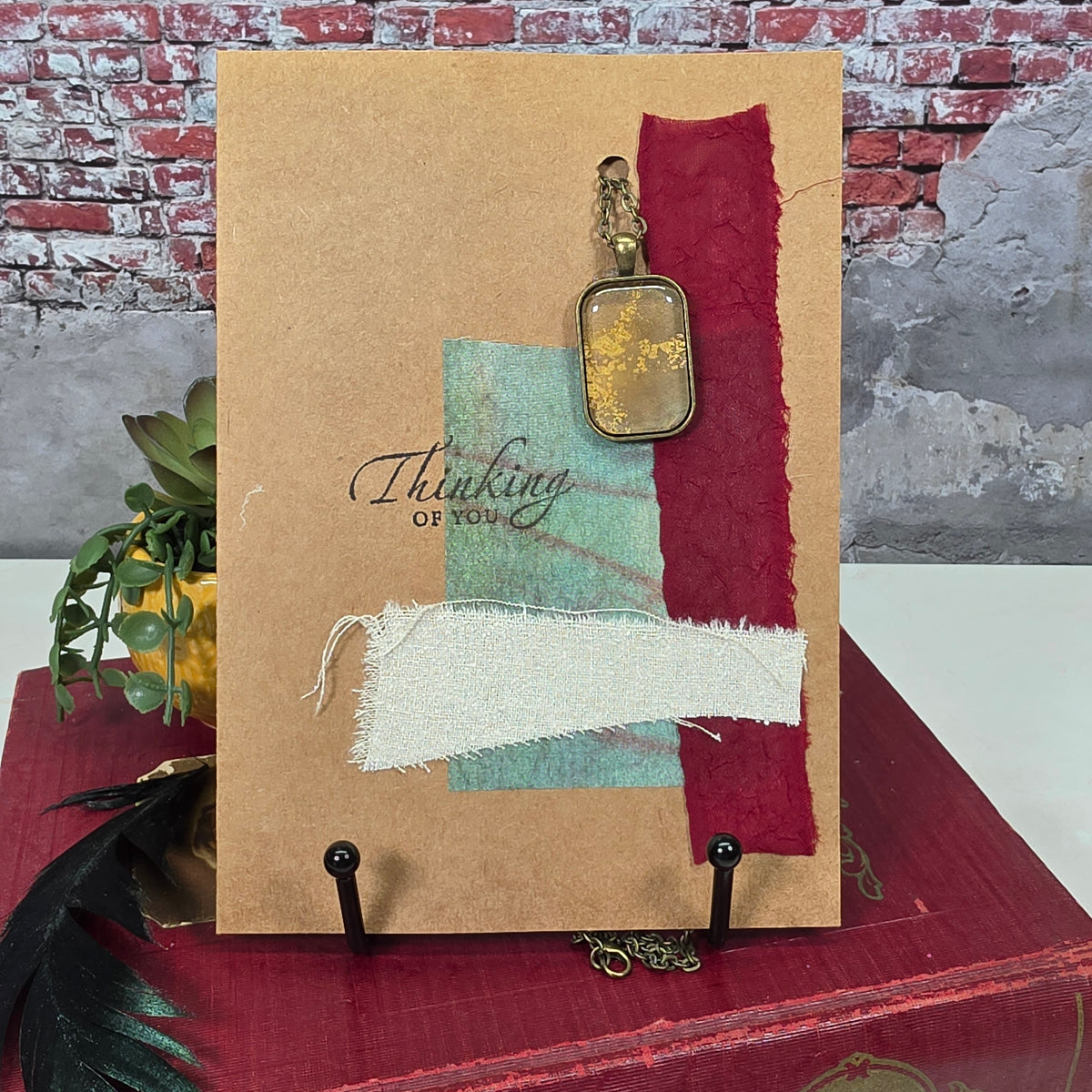 Silk Necklace in Card - 7