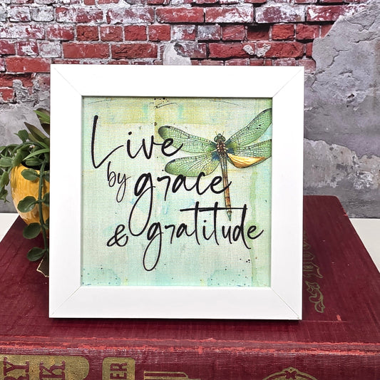 Mini Frame - Live by grace and gratitude
