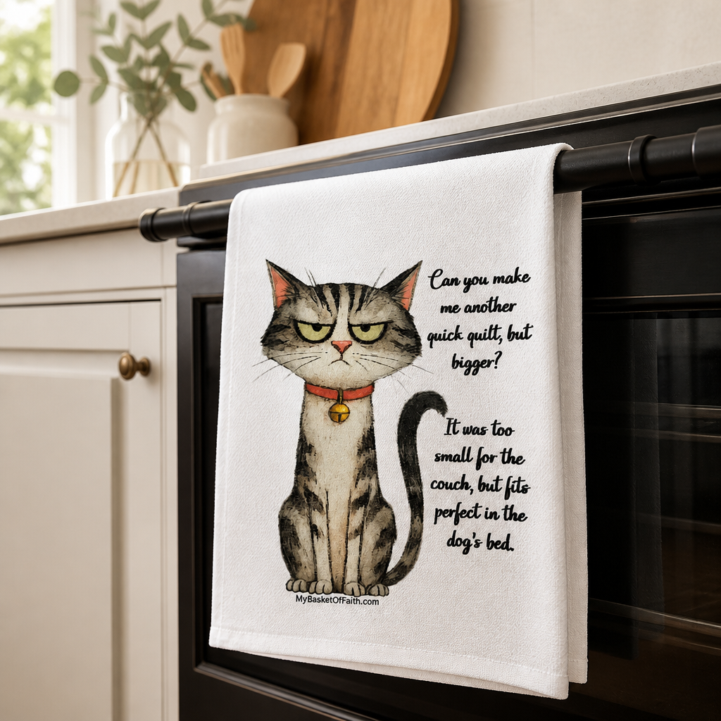 Tea Towel - Can you make me a quick quilt but bigger?