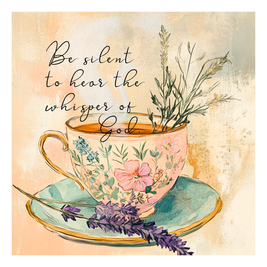 Be silent to hear the whisper of God - Quilt Blocks