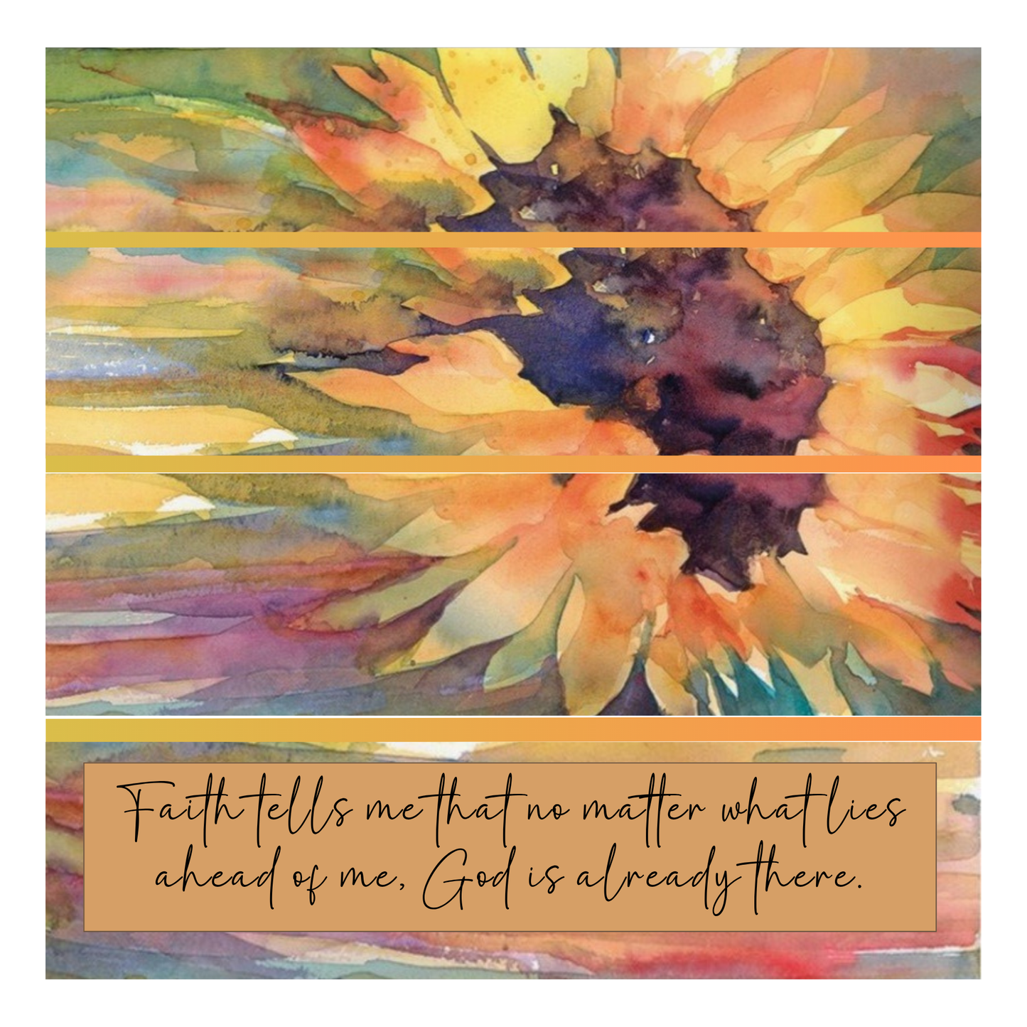 Faith tells me that no matter what lies ahead of me, God is already there - Denim Tote Bag