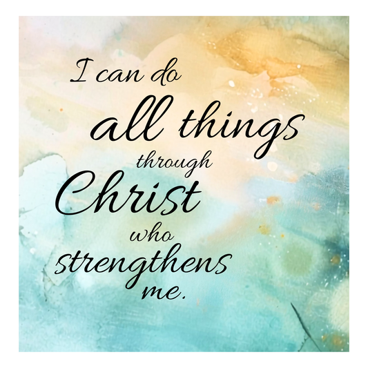 I can do all things in Christ who strengthens me - 2 - Quilt Blocks