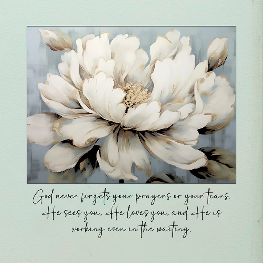 God never forgets your prayers or your tears - Quilt Blocks