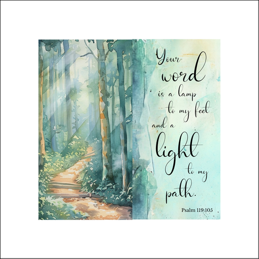 Your word is a lamp to my feet and a light to my path - Quilt Blocks