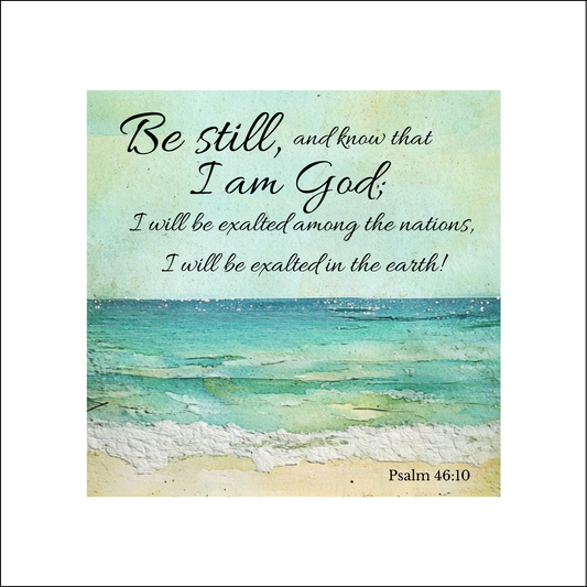 Be still and know that I am God I will be exalted among the nations I will be exalted in the earth - Quilt Blocks