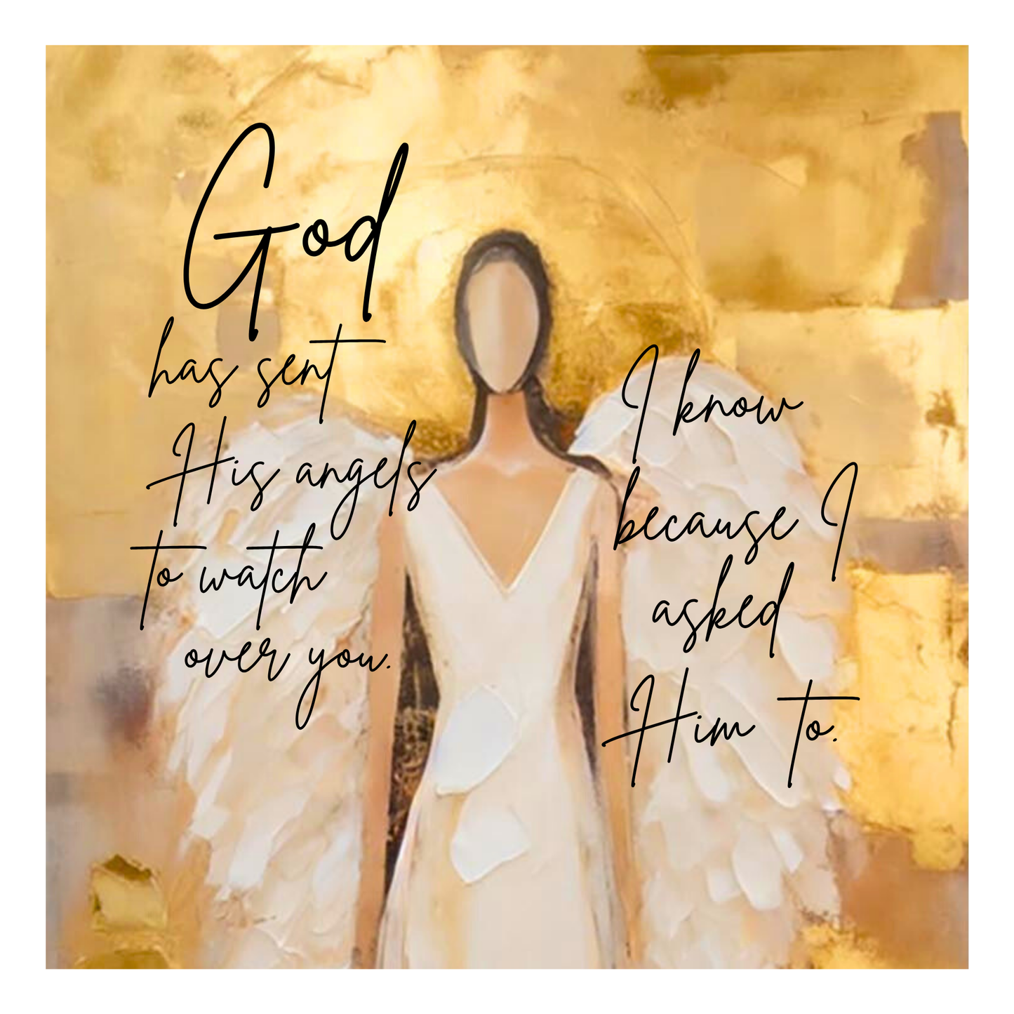 God has sent His angels to watch over you - Quilt Blocks
