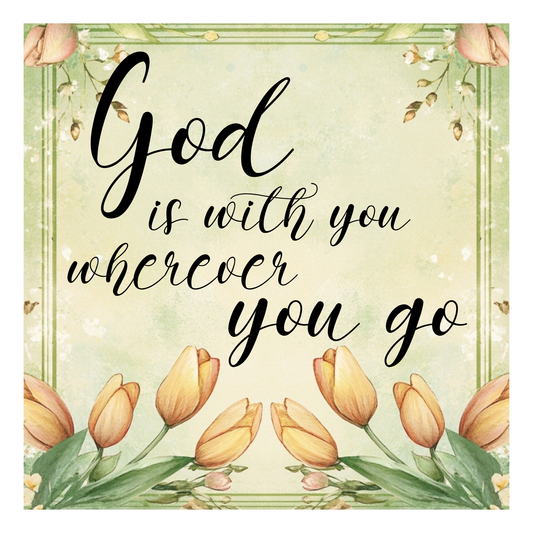 God is with you wherever you go - 2 - Quilt Blocks