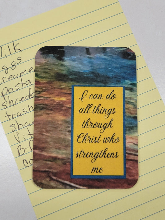 I can do all things through Christ who strengthens me - Digital Art Magnet - 2