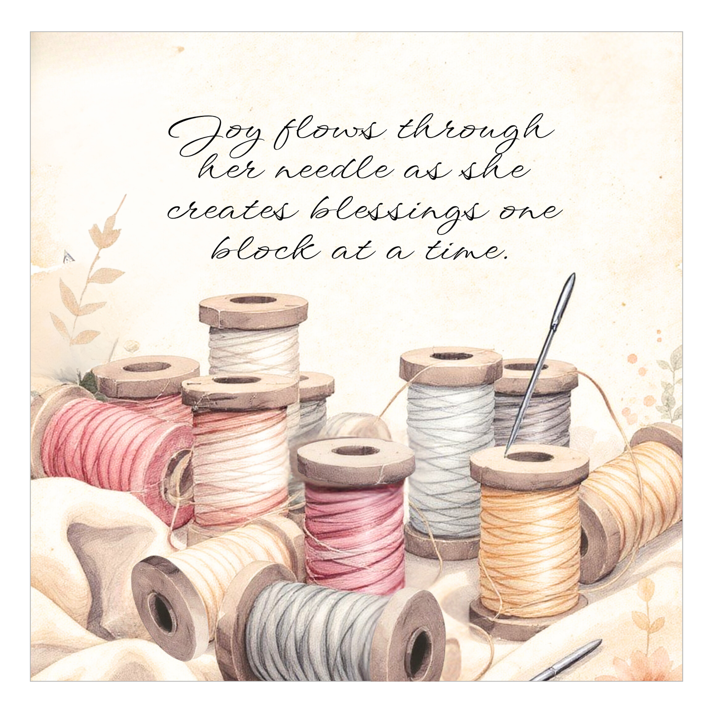 Joy flows through her needle as she creates blessings one block at a time - Quilt Blocks