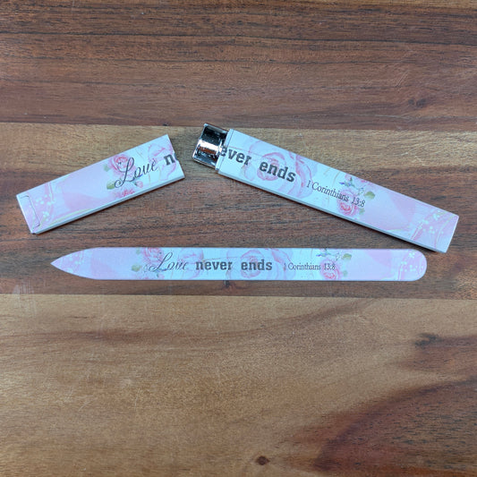 Glass Nail File - Love never ends