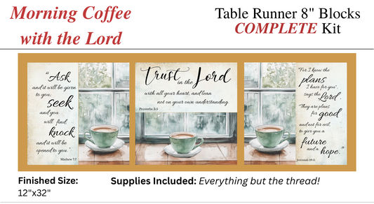 Table Runner - Complete Kit - Morning Coffee with the Lord