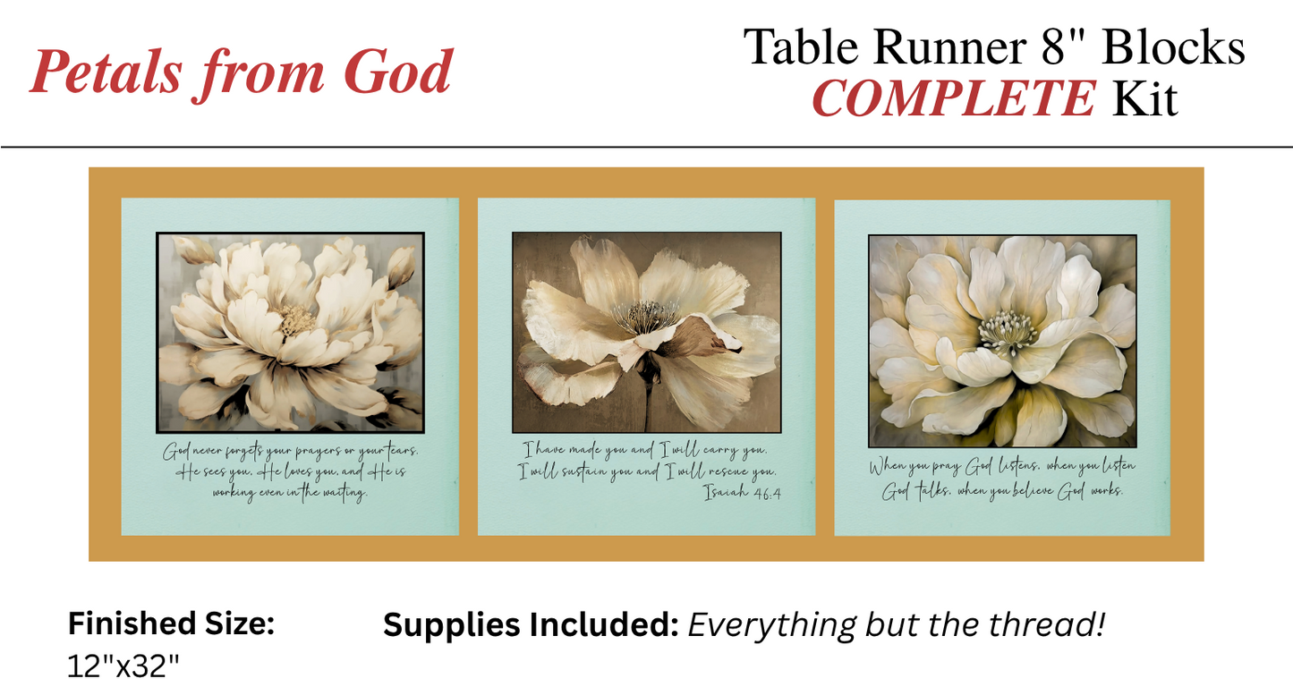 Table Runner - Complete Kit - Petals from God