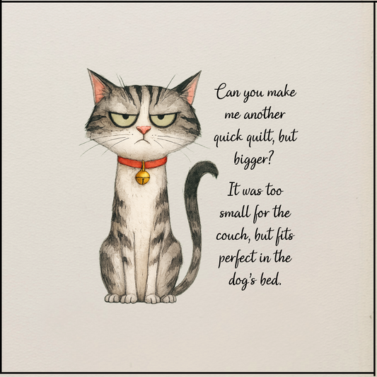 Quilter's Humor - Can you make me another quick quilt, but bigger? - Quilt Blocks