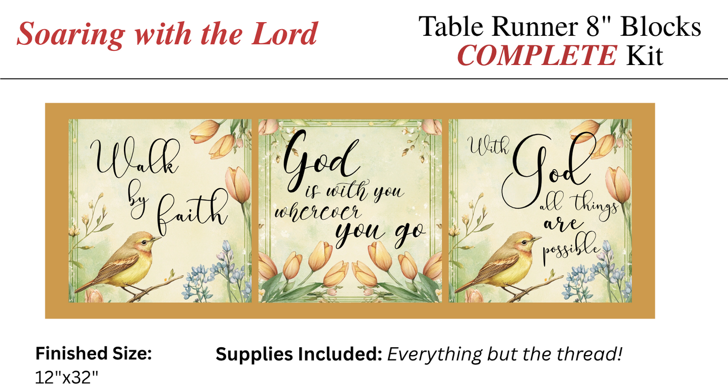 Table Runner - Complete Kit - Soaring with the Lord