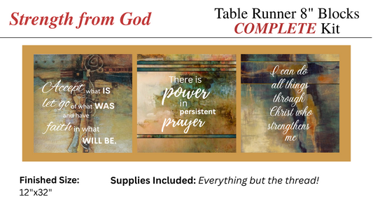 Table Runner - Complete Kit - Strength from God