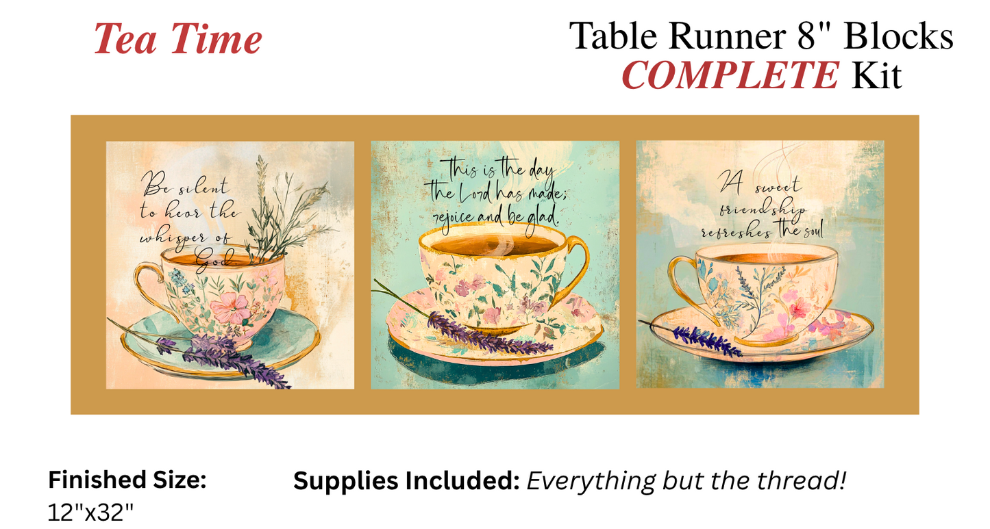 Table Runner - Complete Kit - Tea Time