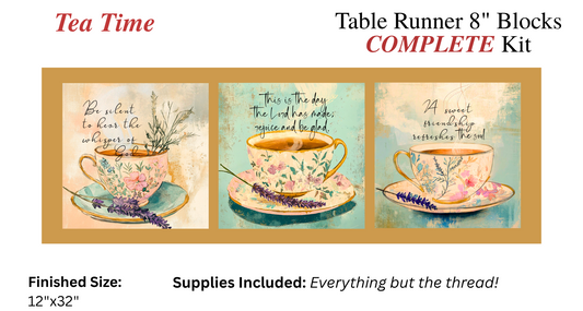 Table Runner - Complete Kit - Tea Time