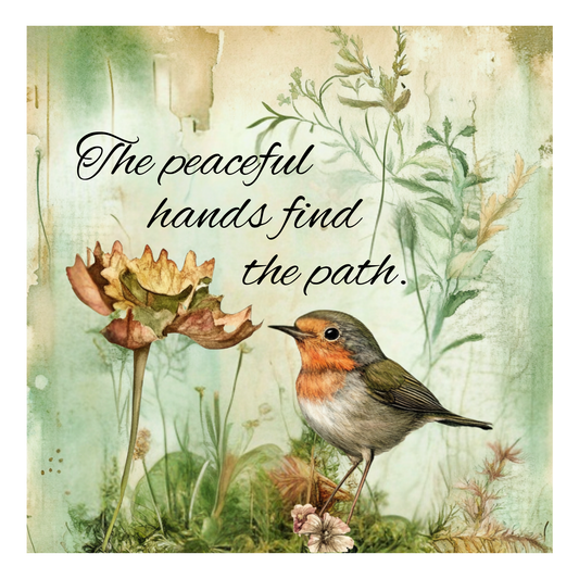 The peaceful hands find the path - Quilt Blocks