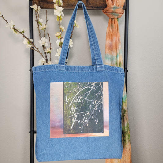 Walk by Faith - Tote Bag - 1