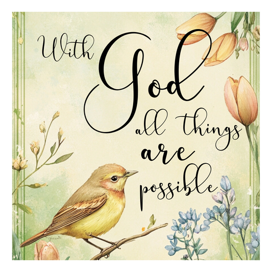 With God all things are possible - Quilt Blocks